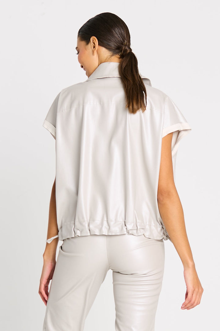 PLANET VEGAN LEATHER MINI CARGO VEST