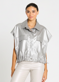 PLANET VEGAN LEATHER MINI CARGO VEST
