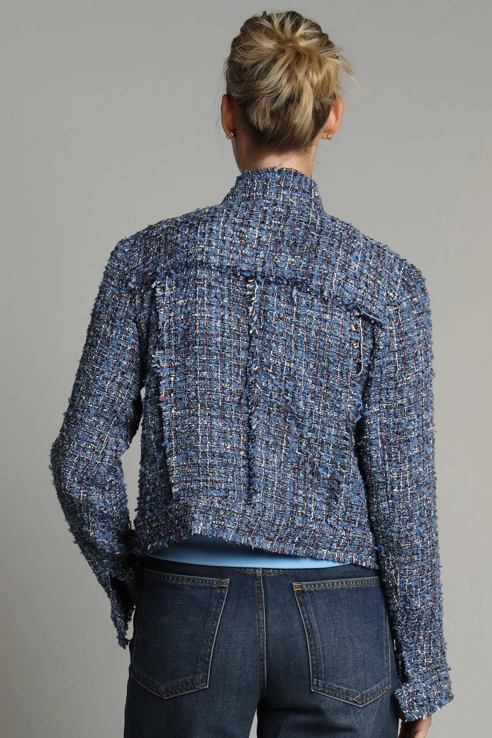 LOLA + SOPHIE DENIM TWEED JACKET