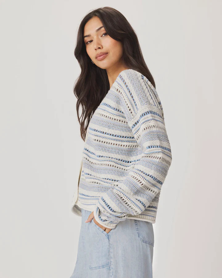 SPLENDID ADDISON STRIPED CARDIGAN