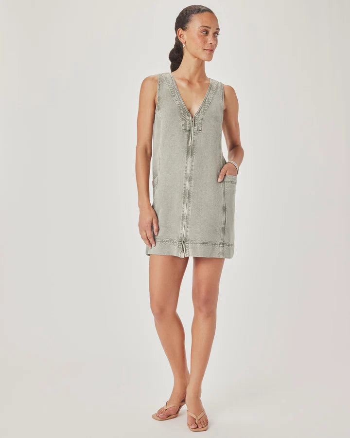 SPLENDID LOUNGE DENIM MINI DRESS