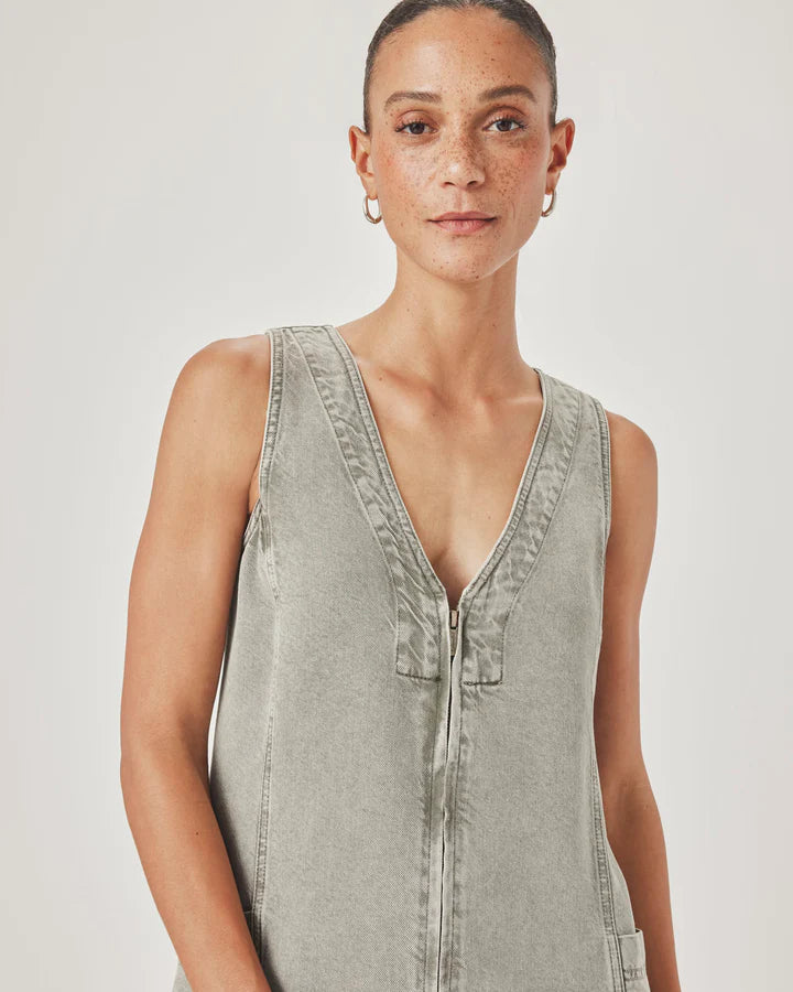SPLENDID LOUNGE DENIM MINI DRESS