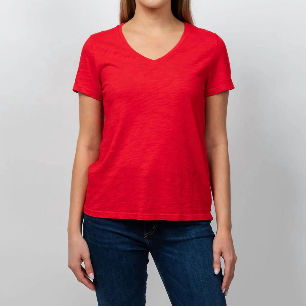 ELLIOT LAUREN SHORT SLEEVE VNECK TEE